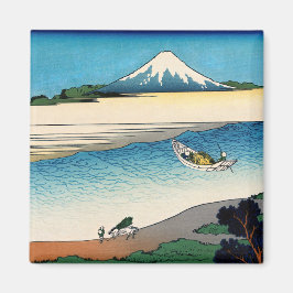 Hokusai - Tama in de provincie Musashi Magneet