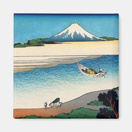 Hokusai - Tama in de provincie Musashi Magneet (Voorkant)