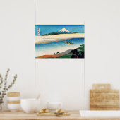 Hokusai - Tama in de provincie Musashi Poster (Keuken)