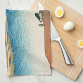 Hokusai - Tama in de provincie Musashi Theedoek (Quarter Fold)