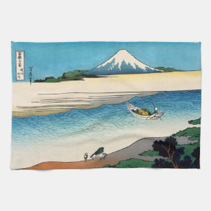 Hokusai - Tama in de provincie Musashi Theedoek