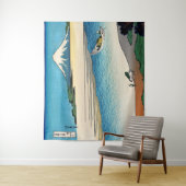 Hokusai - Tama in de provincie Musashi Wandkleed (In situ)