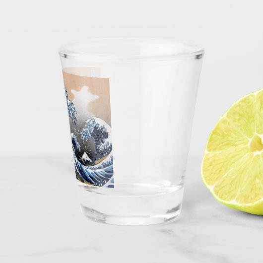 HOKUSAI, “ The 3 great wave of Kanagawa ” Shot Glas (Rechts)