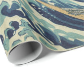 Hokusai The Great Wave of Kanagawa GalleryHD Cadeaupapier (Rol Hoek)