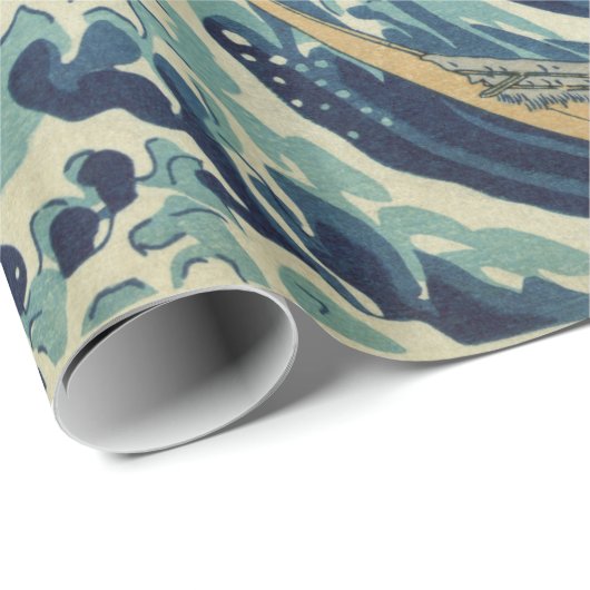 Hokusai The Great Wave of Kanagawa GalleryHD Cadeaupapier (Rol Hoek)