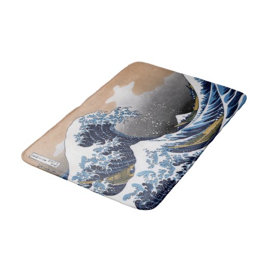 Hokusai , “ The Great Wave off Kanagawa ” Badmat (Gekanteld)