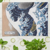 Hokusai , “ The Great Wave off Kanagawa ” Theedoek (Gevouwen)