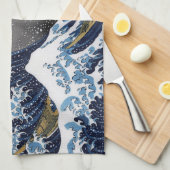Hokusai , “ The Great Wave off Kanagawa ” Theedoek (Quarter Fold)