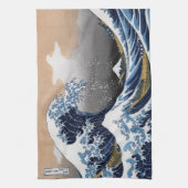Hokusai , “ The Great Wave off Kanagawa ” Theedoek (Verticaal)