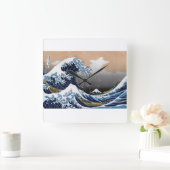 Hokusai , “ The Great Wave off Kanagawa ” Vierkante Klok (Huis)