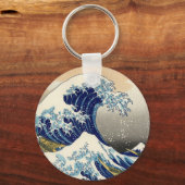 Hokusai The Great Wave Sleutelhanger (Voorkant)