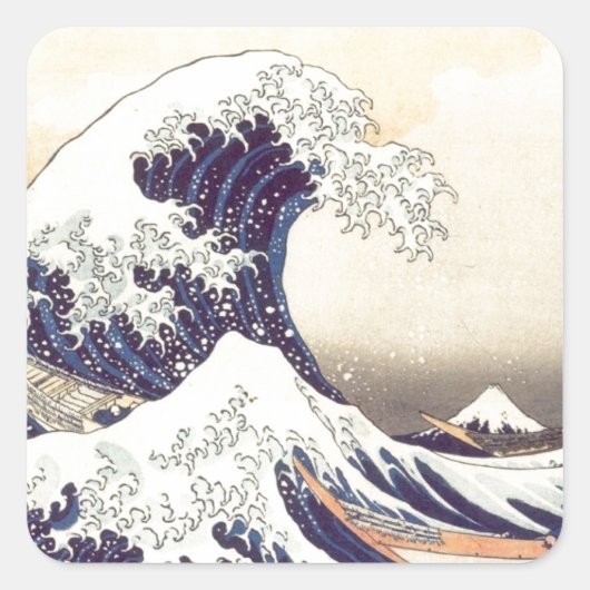 Hokusai 'The Great Wave' Sticker (Voorkant)