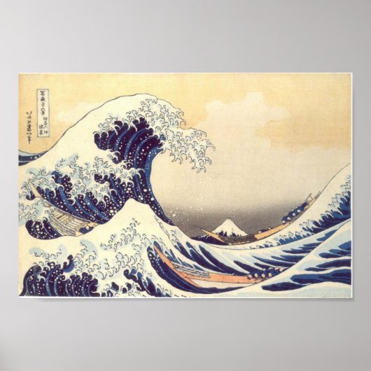 Hokusai "The Wave" Poster (Voorkant)