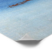 Hokusai - Uitzicht Saruhashi (Monkeybrug) Poster (Hoek)