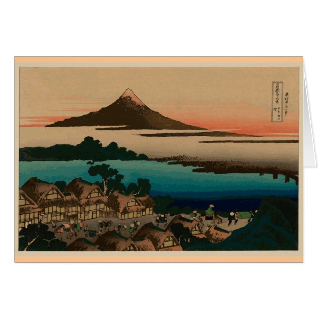 Hokusai uitzicht van de berg Fuji (Voorkant Horizontaal)