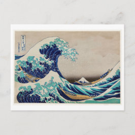 HOKUSAI UKIYO-AFDRUKKING VAN WAVE BRIEFKAART