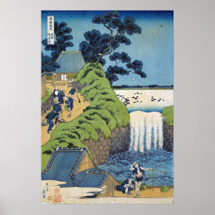 Hokusai - Val van Aoiga Oka Poster