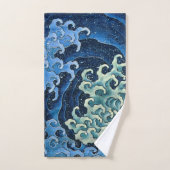 Hokusai Vrouwelijke Golf  Oceaan Bad Handdoek (Handdoek)