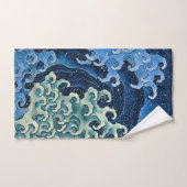 Hokusai Vrouwelijke Golf  Oceaan Bad Handdoek (Handdoek)
