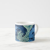 Hokusai Vrouwelijke Golf  Oceaan Espresso Kop (Voorkant rechts)