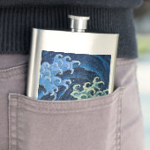 Hokusai Vrouwelijke Golf  Oceaan Flacon (Voorbeeld)