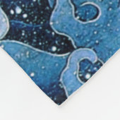 Hokusai Vrouwelijke Golf  Oceaan Fleece Deken (Hoek)