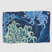 Hokusai Vrouwelijke Golf  Oceaan Golfhanddoek (Horizontaal)