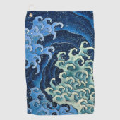 Hokusai Vrouwelijke Golf  Oceaan Golfhanddoek (Voorkant)