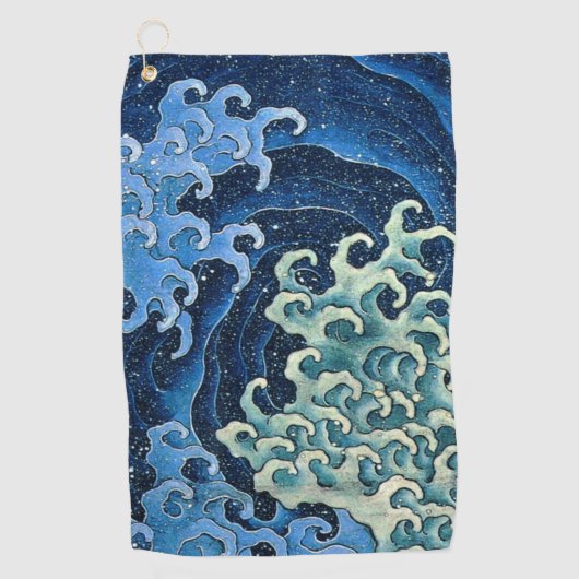 Hokusai Vrouwelijke Golf  Oceaan Golfhanddoek (Voorkant)