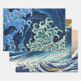 Hokusai Vrouwelijke Golf  Oceaan Inpakpapier Vel