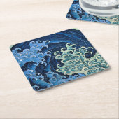 Hokusai Vrouwelijke Golf  Oceaan Kartonnen Onderzetters (Schuin)
