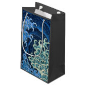 Hokusai Vrouwelijke Golf  Oceaan Klein Cadeauzakje (Achterkant Gekanteld)