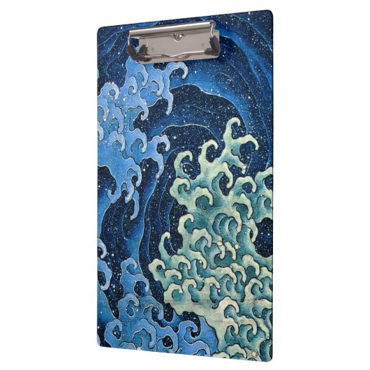 Hokusai Vrouwelijke Golf  Oceaan Klembord (Links)