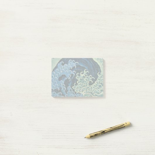 Hokusai Vrouwelijke Golf  Oceaan Post-it® Notes (Op bureau)