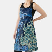 Hokusai Vrouwelijke Golf  Oceaan Schort (Insitu)