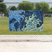 Hokusai Vrouwelijke Golf  Oceaan Spandoek (Insitu)