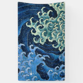 Hokusai Vrouwelijke Golf  Oceaan Spandoek (Verticaal)