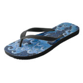 Hokusai Vrouwelijke Golf  Oceaan Teenslippers (Schuin)