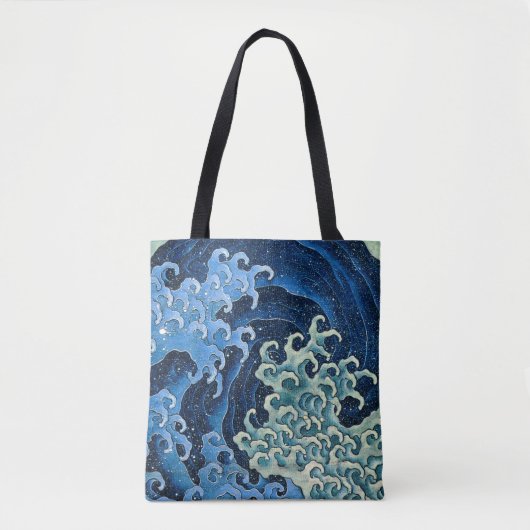 Hokusai Vrouwelijke Golf  Oceaan Tote Bag (Voorkant)