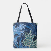 Hokusai Vrouwelijke Golf  Oceaan Tote Bag (Achterkant)