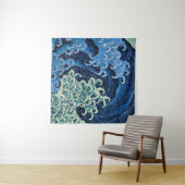 Hokusai Vrouwelijke Golf  Oceaan Wandkleed (In Situ (horizontaal))