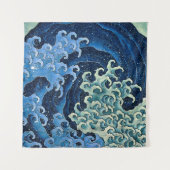 Hokusai Vrouwelijke Golf  Oceaan Wandkleed (Voorkant)