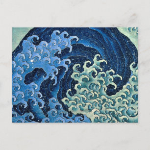 Hokusai Vrouwelijke Golf Vintage Oceaan Briefkaart