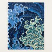 Hokusai Vrouwelijke Golf Vintage Oceaan Planner (Voorkant)