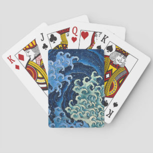 Hokusai Vrouwelijke Golf Vintage Oceaan Pokerkaarten