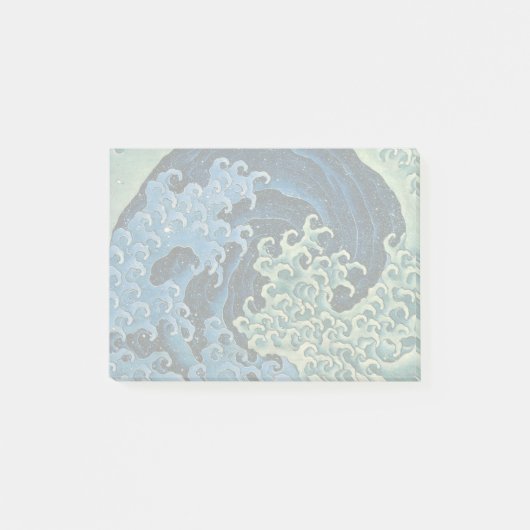 Hokusai Vrouwelijke Golf Vintage Oceaan Post-it® Notes (Voorkant)