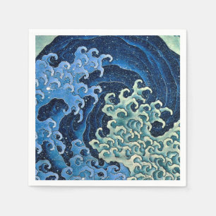 Hokusai Vrouwelijke Golf Vintage Oceaan Servet