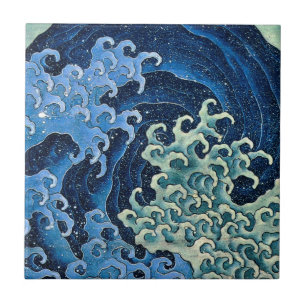 Hokusai Vrouwelijke Golf Vintage Oceaan  Tegeltje