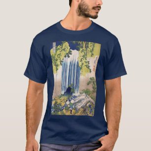 Hokusai Waterfall  1800 Japanse kunst T-shirt
