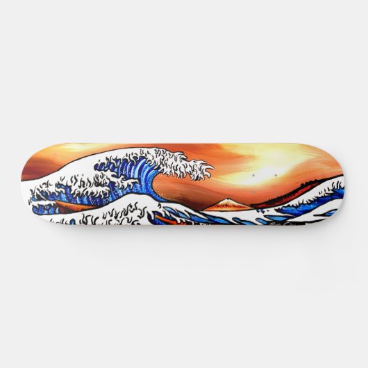 Hokusai Wave Persoonlijk Skateboard (Horizontaal)